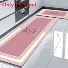 (StyleE,50x80cm)Creative Animal Illustration Silicone Diatom Mud Mat For Kitchen Nonslip Entryway