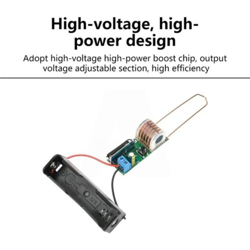 3.7V Arc Igniter High Voltage Module with Remote Control Arc Igniter Lighter High Voltage Generator Booster Coil 2