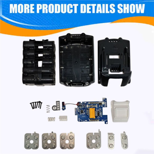10Core Battery Storage Box Case for  BL1860B 18V Power Tools Charging Board Nickel Strips Set Replacement Parts 1