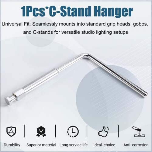 C-Stand Hanger L-Type Lamp Light Stand Storage Rack for Cart Workstation Studio Lighting Organization 1