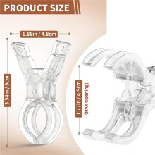 30 Pack Balloon Arch Clips, Large Spring Clamps for Backdrop, 3.5'' Plastic Clips Supplies for Birthday Decoration