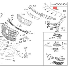 A2185404932 Front Bumper Parking Sensor Wiring Harness for - CLS-Class W218 CLS220 CLS260