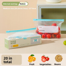 (M) Ldpe Grade Food Zip Lock Bags With Seal And Microwave Safe Features Kitchen Storage For