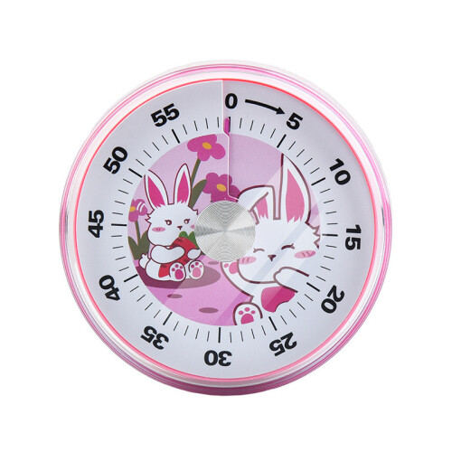 (Pink) Visual Timer Kids Clock With Magnetic Design For Focus Management Time And