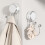 (Double Hook Silver)Suction Cup Notrace Wall Hook With Iron Finish In Transparent For Indoor Organization 5