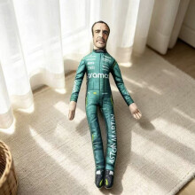 (Style W)F1 Driver Plush Toy With Internal Frame For Kids Room Decor Collectibles And