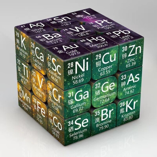 (Large Pore)Chemistry Puzzle Cube With Science Themes For Learning And Gift Educational 2