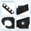 Supporto per Microfono A 4 Slot, Rack da Parete e Staffa Organizer per Microfoni Cablati e Wireless, con Filettatura da 3/8 2