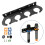 4-Slot Microphone Holder, Wall Rack and Stand Bracket Organizer for Wired and Wireless Mics, with 3/8 Thread 4