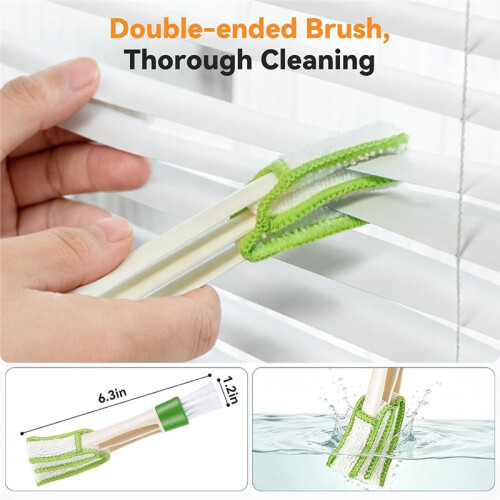 Window Blind Cleaner Duster Tool,Blind Duster Removable and Washable, Cleaning Tools for Window Shutters & Air Vent 1