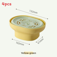 (Yellow) Soap Dish Kitchen Pump With Silicone Foam Holder For Home Use Stylish And Decoration