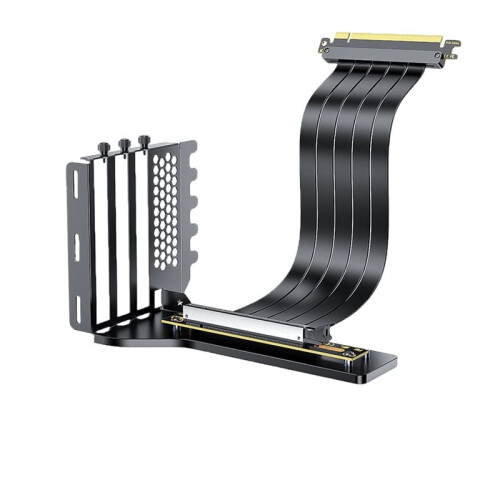 GPU Riser Cable Kit PCIe 3.0 X16  Card Extension Cable 25cm with Vertical Mount Bracket for Gaming Computer Case