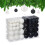 Ensemble de boules de Noël, noir et blanc, différentes finitions 2