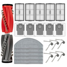 Replacement Parts Kit for Saros 20 Sonic Mop - Roller Brushes, Side Brushes, Dust Bags, HEPA Filters, Mop Pads