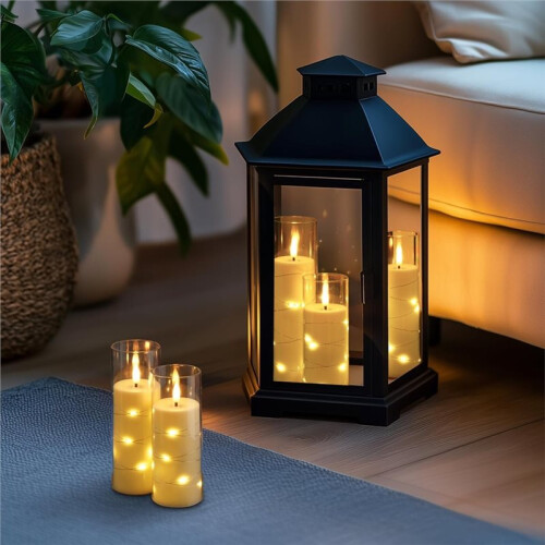 Candele Elettroniche A LED con Telecomando e Timer, Set Completo per Natale, Matrimoni e Compleanni. 2