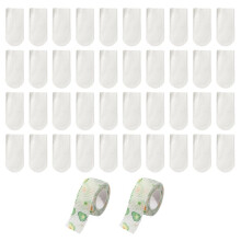40er-Pack Kaninchenpfotenschoner, Einweg-Kaninchenschuhe, Pfotenschutzhüllen mit Verband, Ellbogen-Schutzsocken