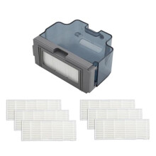 Robot Vacuum Replacement Parts for M210/M213/M210b & OKP /K2P/K3/K4/K5/L1, Dust Pan, HEPA Filter