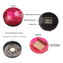 3 Pack LED Road Flares Roadside Flashing Emergency Lights Beacon with Magnetic Base for Outdoor Sports.