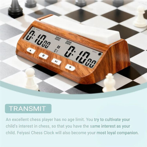 Chess Clock,Chess Timer,Portable Digital Electronic Large Screen Chess Clock,Suitable for Timer in Chess 2