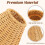 Abajures Pequenos de Rattan com Clipe, Estilo Boho, com Bordas Onduladas e Trançadas, para Luminárias de Mesa, de Quarto, Lustres e Luminárias de 3