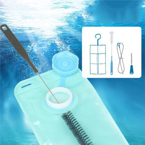 2Set Hydration Bladder Cleaning Kit with 3 Brushes & Drying Frame for Water Reservoir Backpack Hose Camping