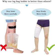 Lot de 3 Supports pour Poches de Recueil D'Urine, Manchons en Tissu pour Poches de Recueil D'Urine, Format XL