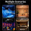 Night Light Projector, 5D Holographic Dynamic HD Projector Plug and  360 Adjustable Star Projector for Bedroom 8