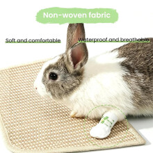 40 Packs Rabbit Paw Protectors, Disposable Rabbit Booties, Paw Protection Covers with Bandage, Elbow Protective Socks
