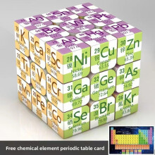 (Grid)Chemistry Puzzle Cube With Science Themes For Learning And Educational Gift