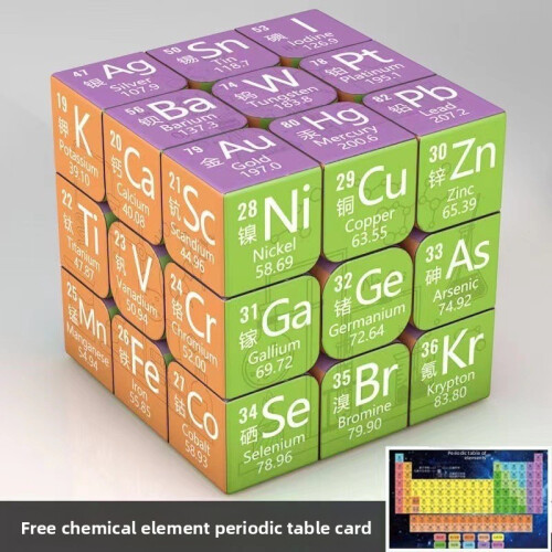 (Lab)Chemistry Puzzle Cube With Science Themes For Learning And Educational Gift