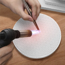 2er-Pack Runde Ofenplatten, Wabenförmige Schweißplatten und Feuerfeste Steine, 15 cm Dick, für Glasfusion und Keramik