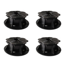 4PCS Height Adjustable Decking Support Pedestal Set for Terrace, Slab, Decking Boards, Slope Corrector Bearing System