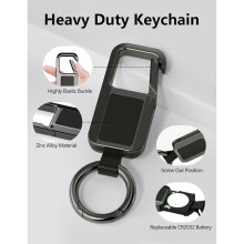 Tracciatore Portachiavi Compatibile con per Trova il Mio (Solo IOS) Tag Localizzatore Portachiavi Resistente per Auto
