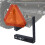 Suporte para Placa de Veículo Lento, Suporte para Placa de Sinalização de UTV Montado no Engate para Placas de Segurança de 14 Polegadas 3