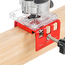 Ferramenta para Encaixe de Trinco de Porta para Tupia, Gabarito de 1" X 2-1/4" para Porta, Compatível com Portas de Madeira de 1-3/8" e 1-3/4"