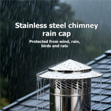 Umbrella-Shaped Roof Ventilation and Rainproof Cover, Kitchen Chimney and Roof Ventilation Exhaust Pipe Cover 110mm
