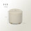 (Cream, Polyester) 31.8L Teddy Fleece Storage Ottoman - Cream White 3