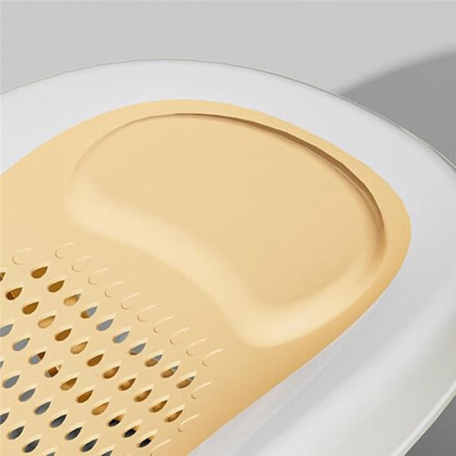 Foldable Infant Bath Rack Strong Suction Quick Drying Ergonomic  Support for Sink Bathtub Hip Washing Grey 1