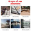 4PCS Height Adjustable Decking Support Pedestal Set for Terrace, Slab, Decking Boards, Slope Corrector Bearing System 6