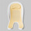 Foldable Infant Bath Rack Strong Suction Quick Drying Ergonomic  Support for Sink Bathtub Hip Washing Grey 4