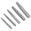 5 PCS Screw Extractor Set,Square Type Straight Fluted Screw Extractor Set Easy Out Removal Tool 5