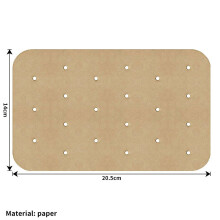 (Natural Oil Paper 100pcs)Ninja Af400uk Freidora de Aire Silicona Cesta Interior y Juego de Accesorios con Papel y Clips para Alimentos para