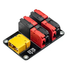 XT60 Power Distribution Board Power Module for LiPo Batteries - Tool-Free, Push-Type Quick Connectors for RC Drone DIY