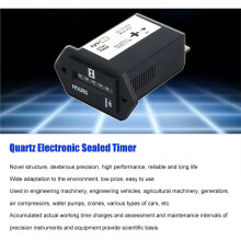 DC10V-80V Digital Hour Meter Counter for Trucks,Tractors,Generators,Boats,Cars & Motorcycles - Rectangular Sealed Timer