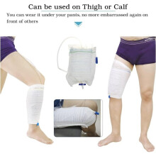 3 PCS Catheter Leg Bag Holder for Urinary Drainage Bags, Fabric Catheter Sleeves Urine Leg Bag Holder L