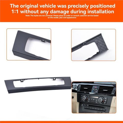 AC Control Panel Trim Bezel Center Console Air Condition Button Outer Frame Panel for  3 Series E90 E92 E93 2004-2012 2