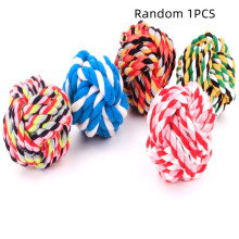 Rope Toy Pet Hanrafted Cotton Rope Ball For Chewing And Biting Entertainment