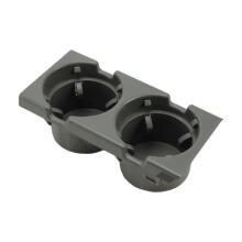 Bilens Mittkonsol Vattenkopphållare Dryckesflaskhållare Myntbricka 51168248504 för 3-Serie E46 98-06 Grå