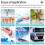 5Pcs TempU05 60 Days USB Temperature Data Logger Disposable PDF Report Temperature Recorder for Cold-Chain Transport 5