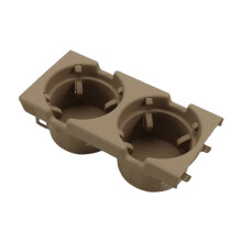 Bilens Mittkonsol Vattenkoppshållare Dryckesflaskhållare Myntbricka 51168217955 för 3-Serie E46 98-06 Beige